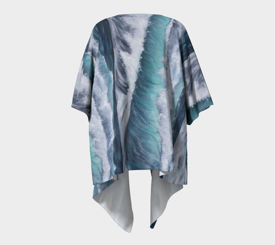 Kimono En eaux turquoises