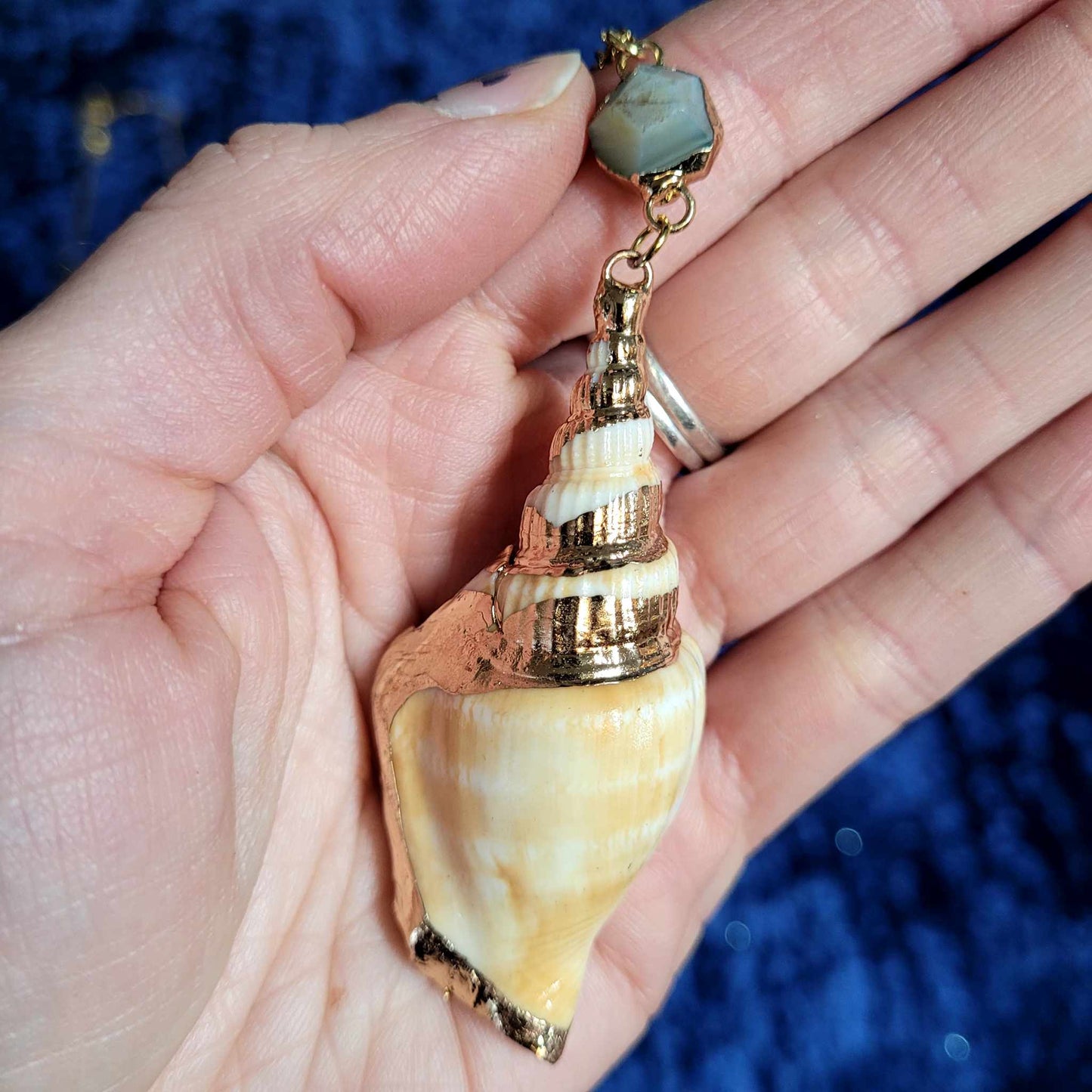 Pendentif Mélusine - Agate verte