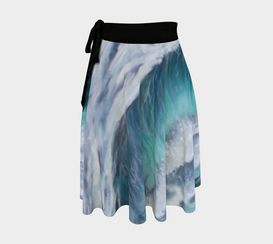 Jupe drapée En eaux Turquoises