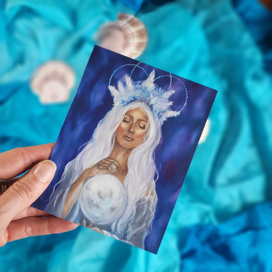 Carte de souhait - Fille de Lune