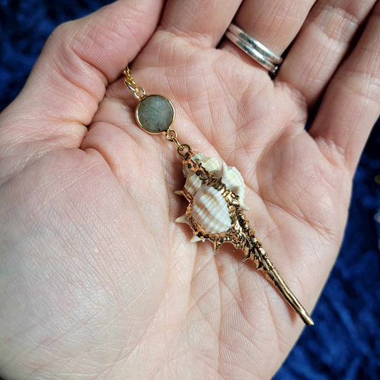 Pendentif Sirène - Labradorite