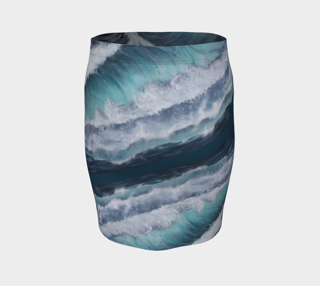 Mini-Jupe En eaux Turquoises