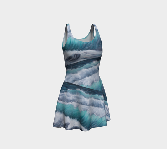 Robe évasée - En eaux turquoises #2