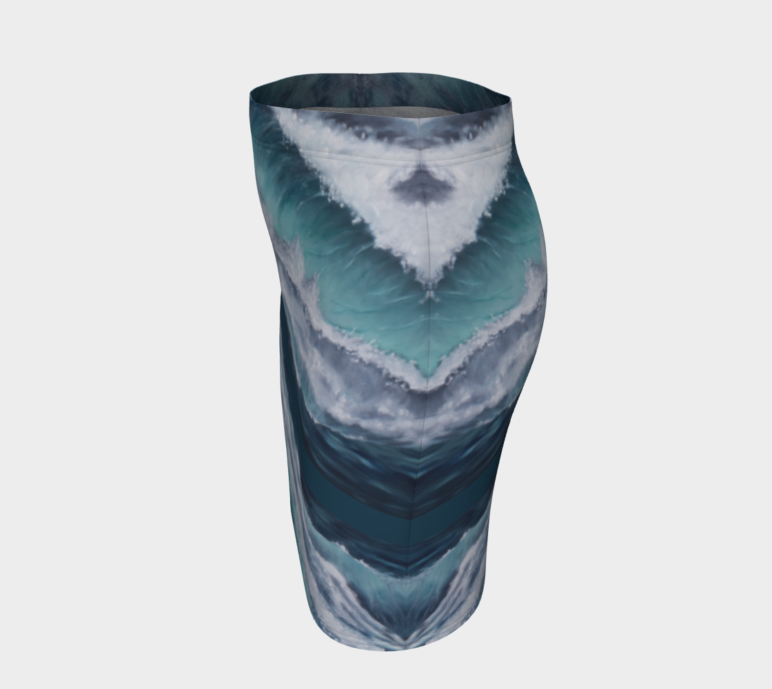 Mini-Jupe En eaux Turquoises