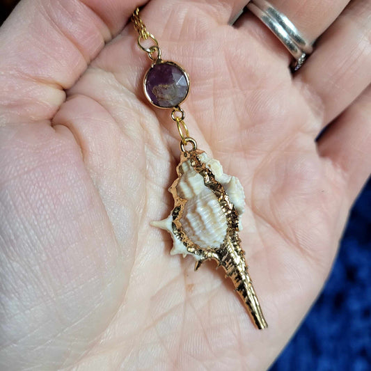 Pendentif Sirène - Améthyste