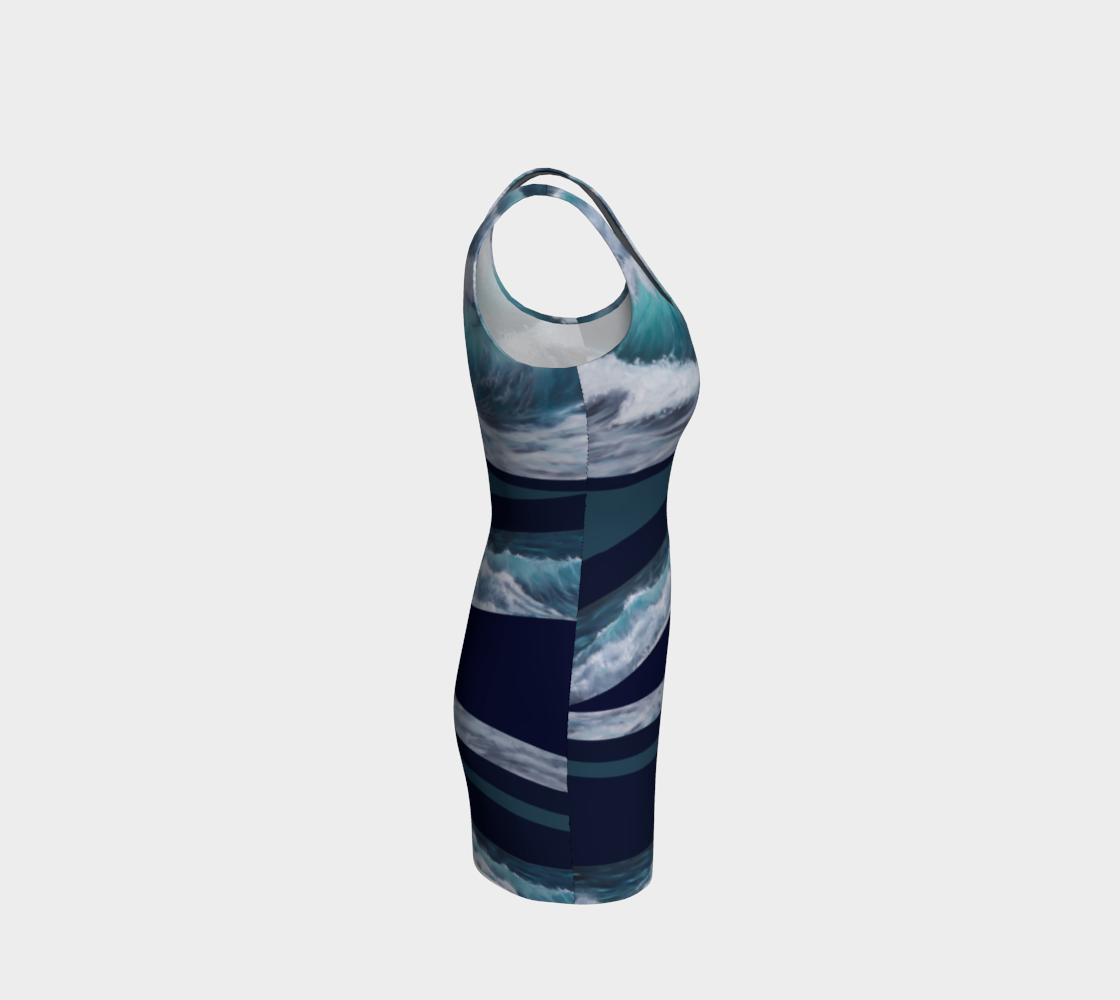 Robe silhouette - En eaux turquoises