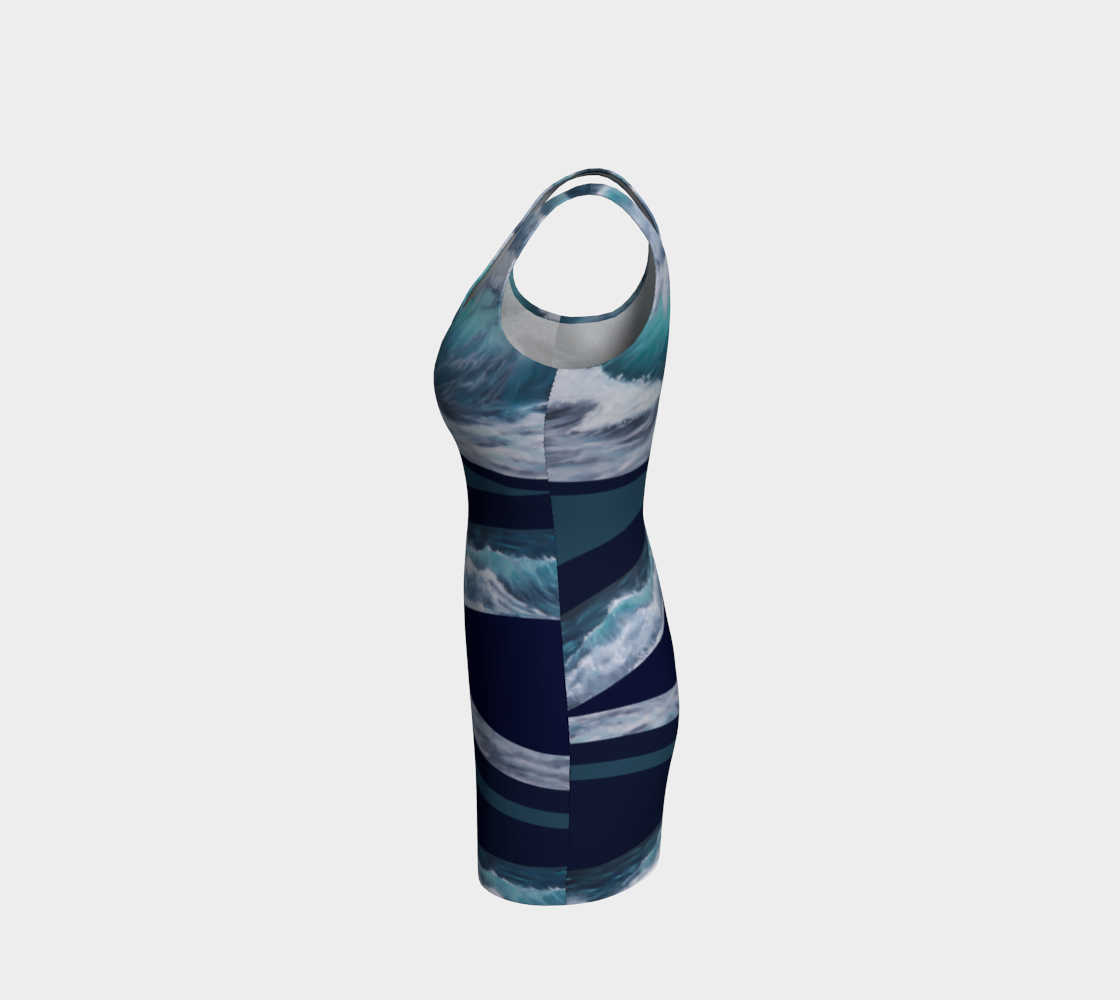 Robe silhouette - En eaux turquoises