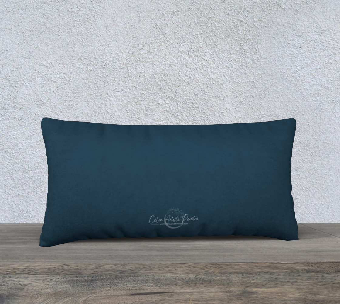 Housse de coussin 12x24 po - En eaux Turquoises