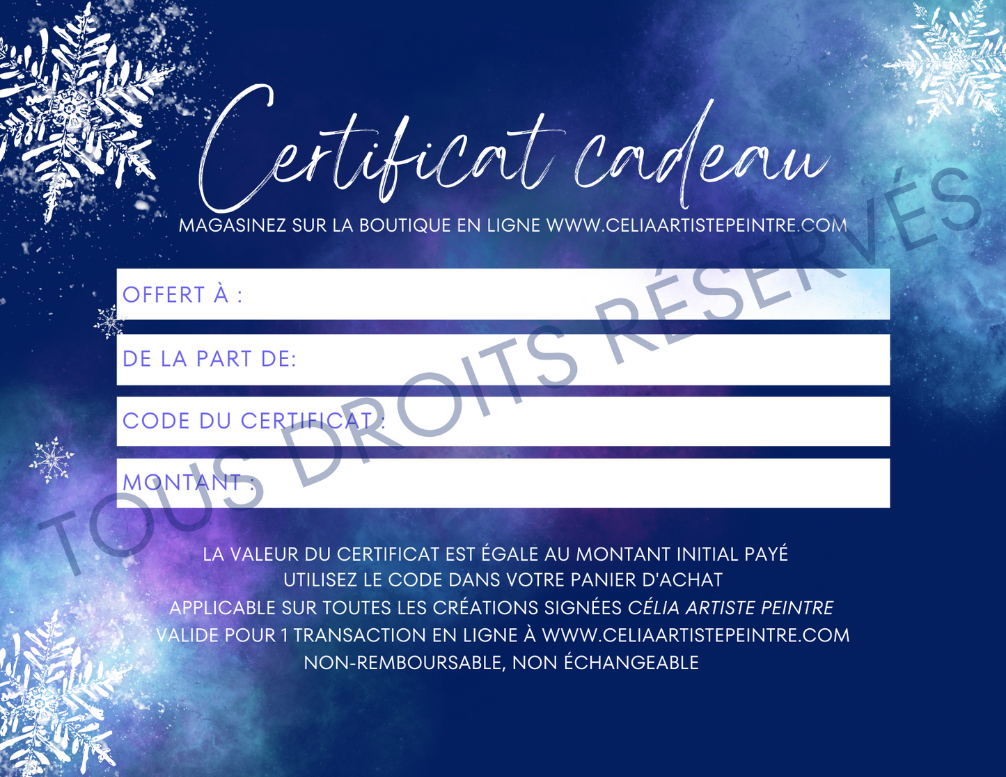 Certificat-cadeau